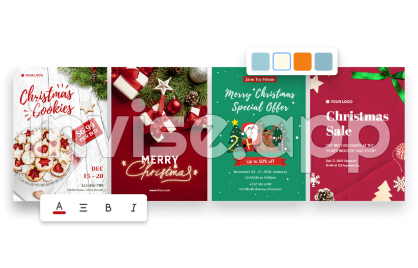 Christmas Promo Poster - Create Festive Christmas Poster Online In Minutes Fotor