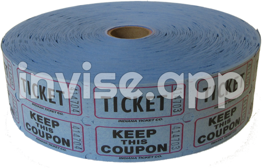 Raffle Ticket - Download Transparent Yellow Double Raffle Ticket Roll Kit