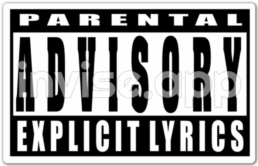 Sticker Parental Advisory Explicit Lyrics Muraldecal - Advisory Wallpaper