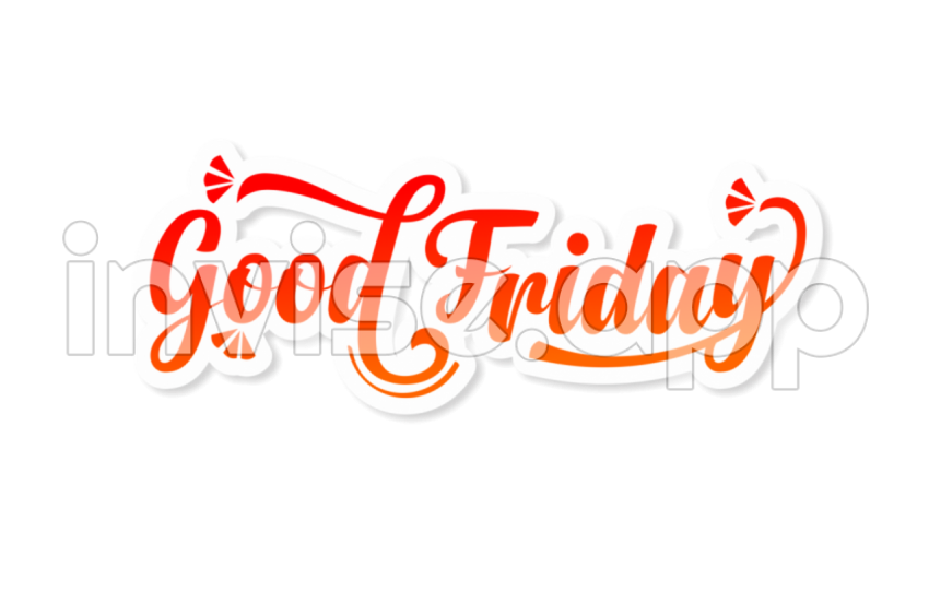 African American Art Happy Friday - Good Friday Text Logo Photo 3339 Take Image