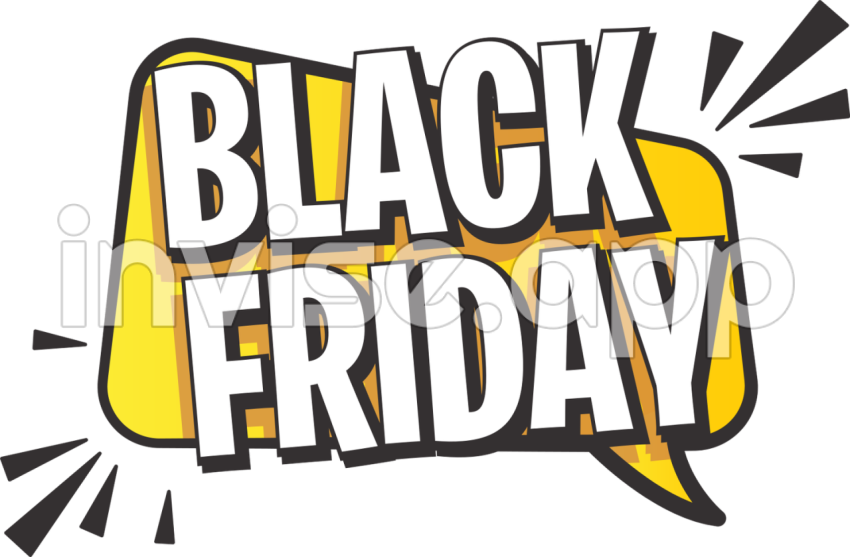 Adesivo Para Black Friday Balao De Fala Tenstickers - Balão Black Friday