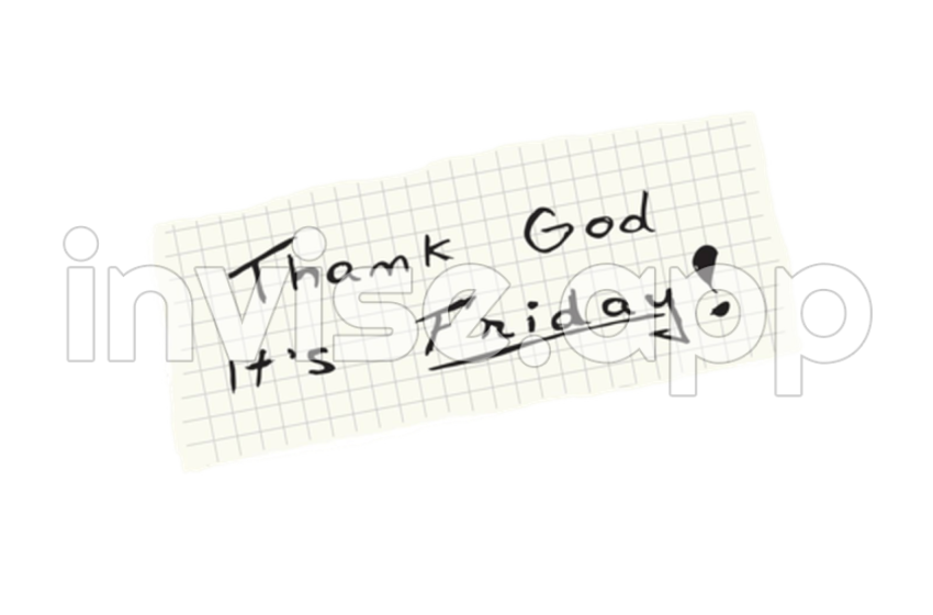 Thank God Its Friday Clip Art - Thank God It S Friday Letters Clip Illustration Vector, Letters, Clip