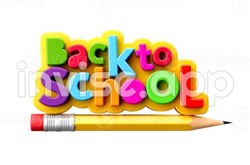 Amazon Back To School - Back To School Banner Flying Pencil Rocket 3D Illustration 17395137