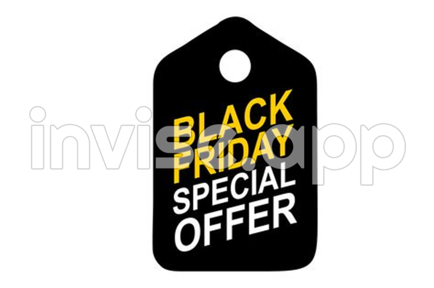 Black Friday Tags Or Labels With A Transparent Background 34052240 - Black Friday Tag Logo