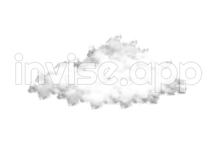 Dense Cloud Isolated On Transparent Background Realistic Fog Or - Puff Of Smoke Cloud