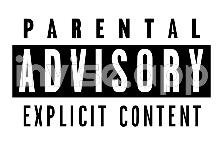 Parental Advisory Logo White - Parental Advisory White Transparent Logo