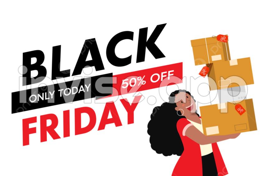 Black Friday Shopping - Black Friday Shopping Clipart Transparent Hd, Black Friday Use For