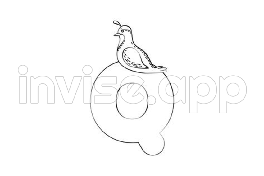 Q Coloring - Animal Q Coloring Page Graphic By Vijackstudio Creative Fabrica