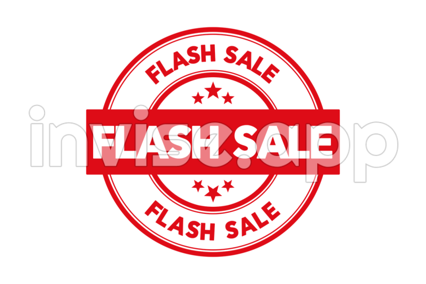 Promo Flash Sale - Flash Sale Stamp, Promotional, Limited Time Offer Transparent