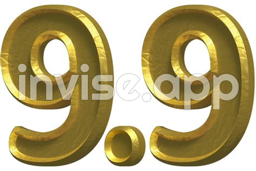 9 9 Sale 3D Number Illustration Concept Design 11362404 - Promo 9.9