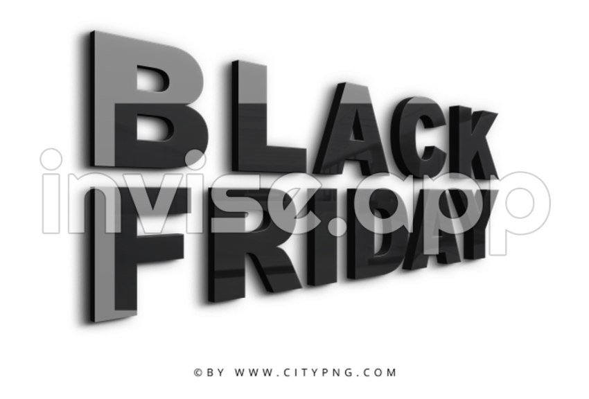 Hd On Black Friday Text Words Marketing City - Black Friday 3D Text