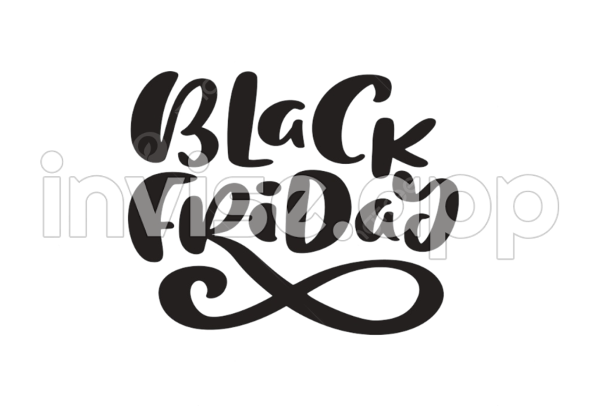 Black Friday Text Vector Design Images, Black Friday Vector Calligraphy - Black Friday Svg Free