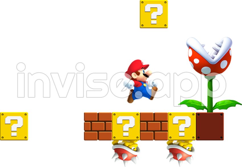 Download Hd Mario Flower Pipe Toad Super Mario Question Block - Super Mario Question Box