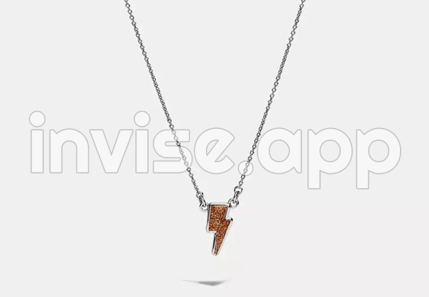 Lightning Bolt Necklace - Coach Lightning Bolt Necklace