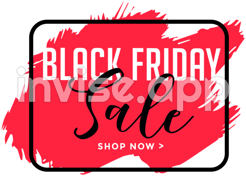 Modern Painted Black Friday Window Decal Tenstickers - Black Friday Windows Stickers