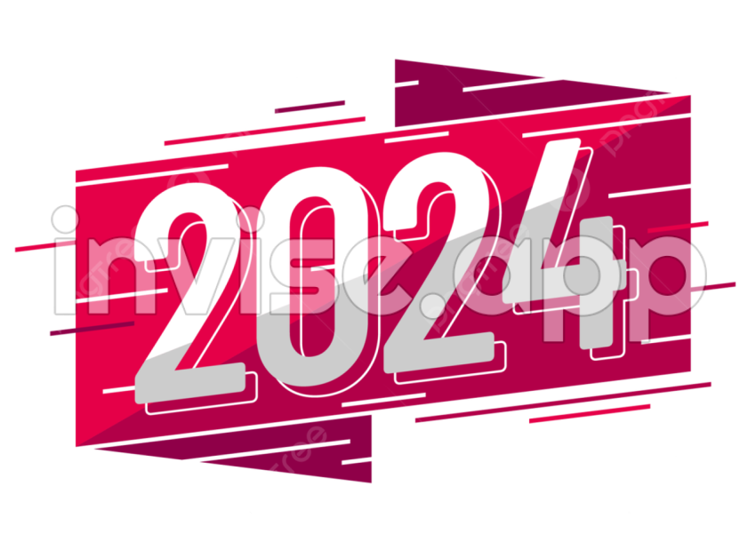 2024 Clipart In Pink, Clipart, 2024 Clipart, Happy New Year 2024 - Prom 2024 Logo