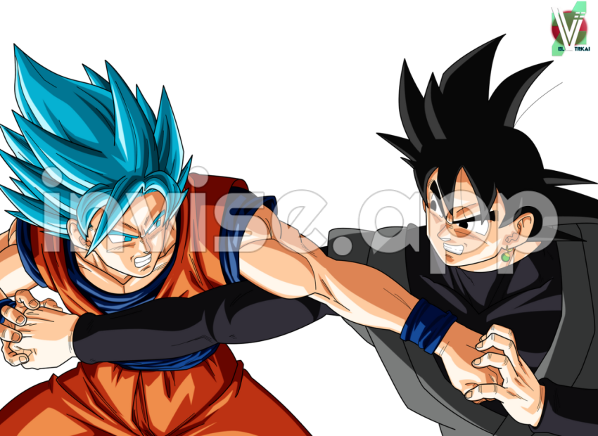 Goku Vs Black Goku By Elvtrkai On Deviantart - Goku Black Vs Hit