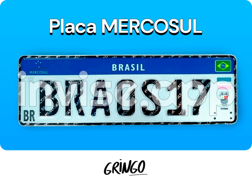 Placa Padrão Mercosul - Placa Mercosul Descubra Como Ela Funciona Junto Ao Gringo