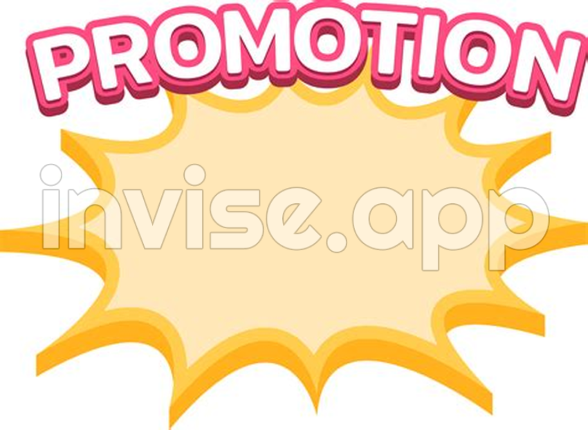 Banner Promo - Promotion, Starburst Label, Shopping Font, Promotion Label Sale