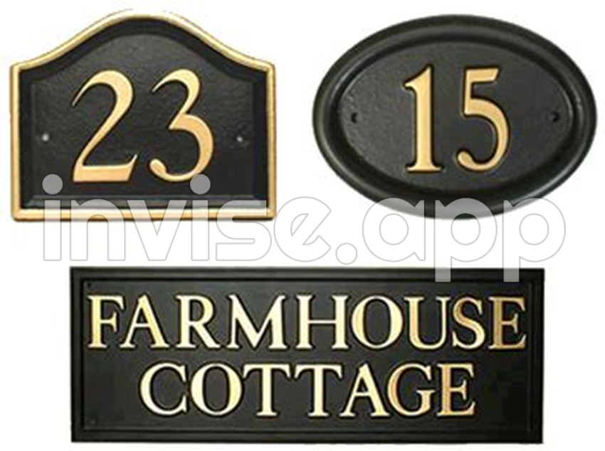 Collection Of House Numbers Plus - Illuminated House Number Signs Uk