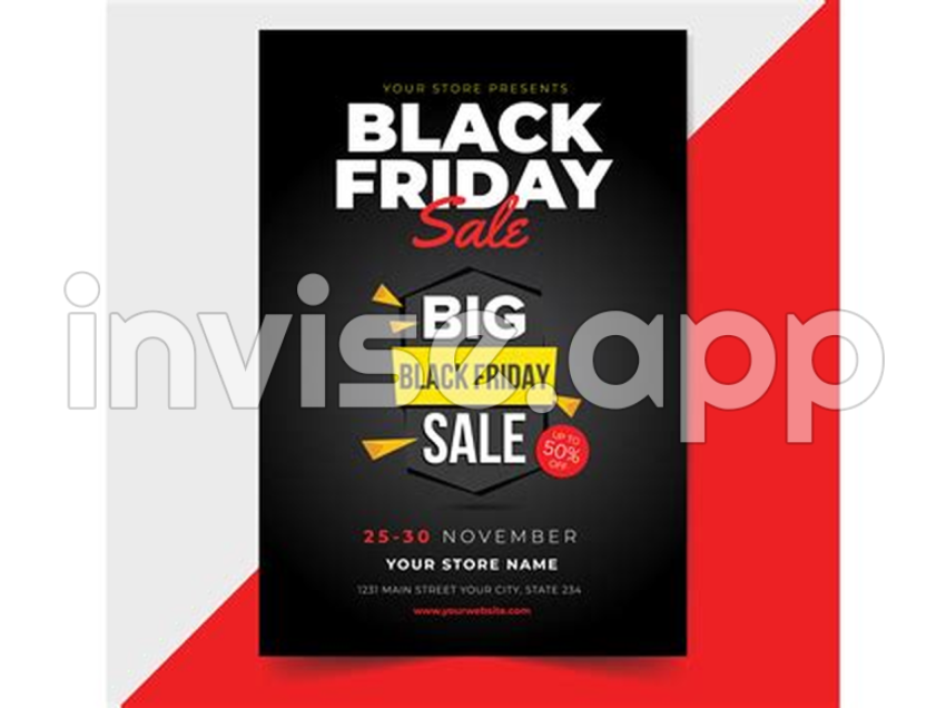 Black Friday Sale Flyer Template Graphic By Designer Wr Creative Fabrica - Product Sales Flyer Template