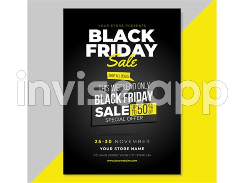 Black Friday Sale Flyer Template - Black Friday Sale Flyer Template Graphic By Designer Wr Creative Fabrica