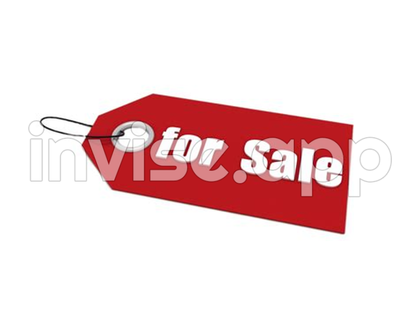 For Sale And On Sale - For Sale Tag Transparent Stick