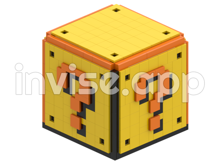 Lego Question Block - Lego Moc Old School Question Block By Daddyniemi Rebrickable Build