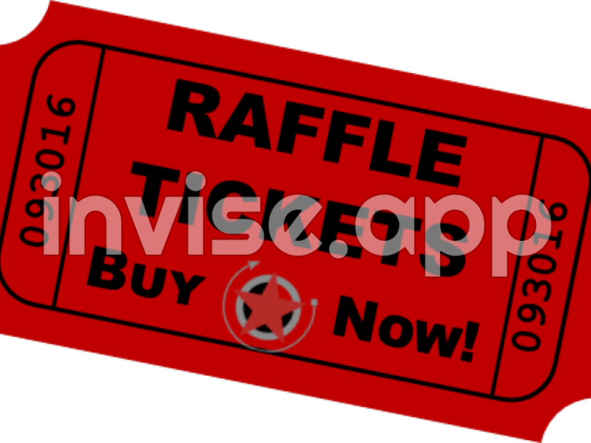 Large Raffle Ticket Printable Raffle Tickets Free Transparent - Raffle Ticket