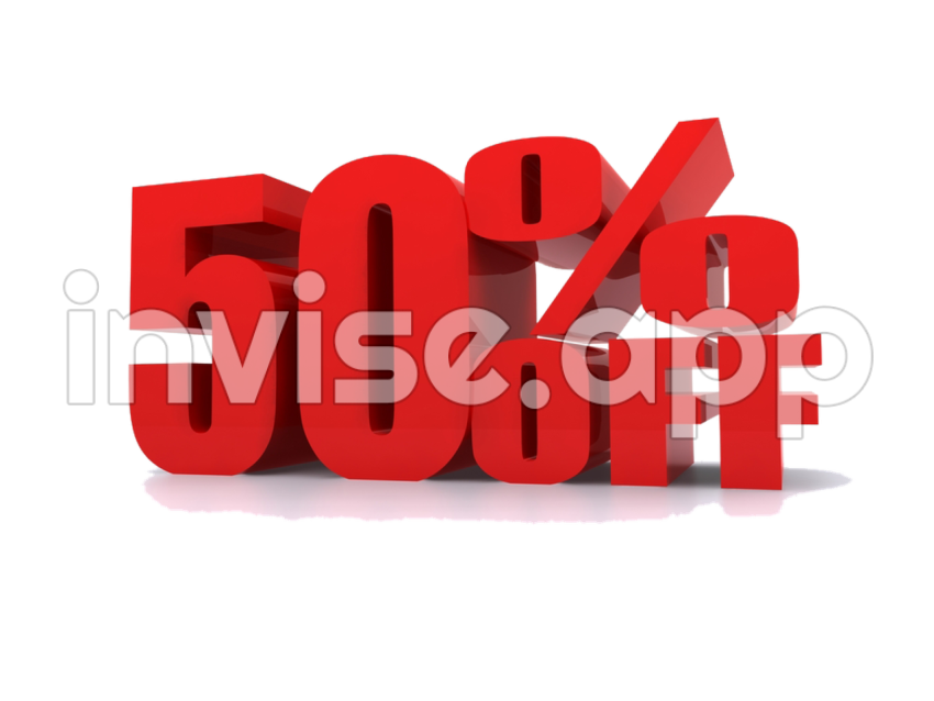 50 % Off Graphic - Sale 50