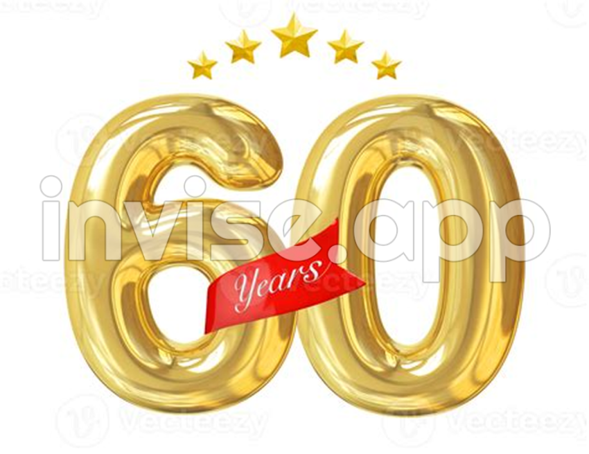 B"60 Ans Anniversaire Dor 11288422 " - 60