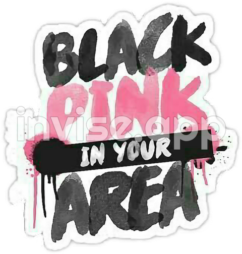 Black And Pink Stickers - Blackpink Rose Stickers Redbubble Pin By Dwi Arianty On Blackpink