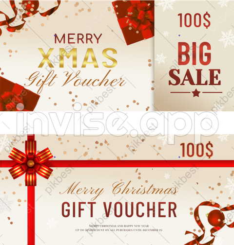 Christmas Coupon Golden Texture Template Psd Free Download Pikbest - Christmas Promo