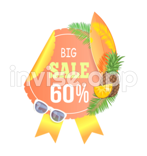 Summer Promo Items - Summer Sale Promotion Vector Design Images, Summer Sale Promotion