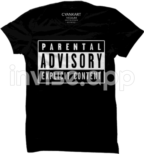 Parental Advisory T Shirt Cern T Shirt Free Transparent - Black Parental Advisory Logo