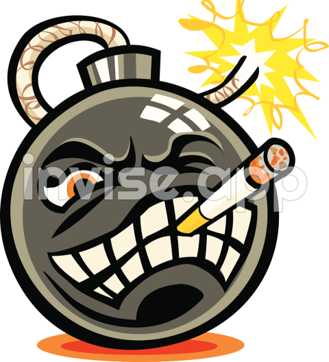 Smoking Bomb Cartoon Evil Download Free Clipart Cartoon Bomb - Smoke Bomb Cartoon