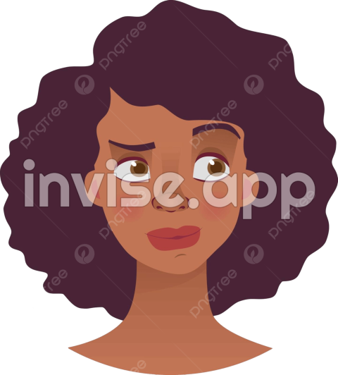 Black Girl Free - Face Of African Woman Portrait Black Girl Vector, Portrait, Black, Girl