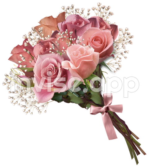 Black Rose Bouquet - Bouquet Of Rose Flowers Transparent Image