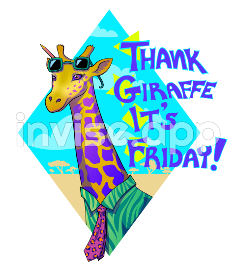 B"Thank Giraffe Its Friday! By Me R/Adobeillustrator" - Animated Thursday