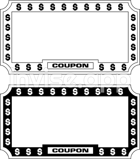 Blank Coupon Cliparts A Creative Way To Promote Your Business - Sais De Promo En Papel