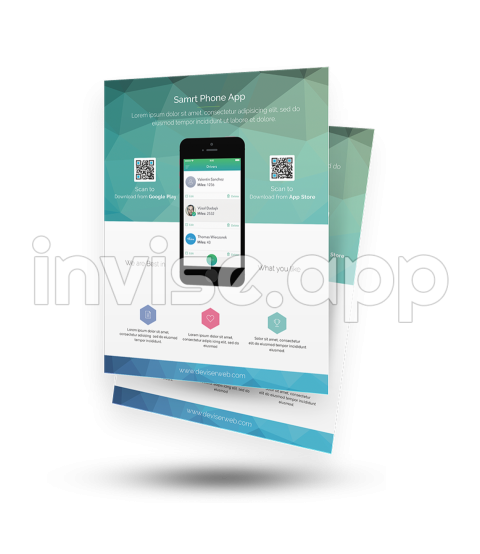 15+ High Quality Free Flyer And Brochure Mock Ups & Templates 365 Web - Download App Flyer