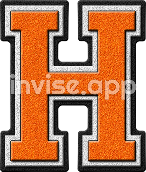 Letter H Transparent Image Download, Size 339X400Px - Copper Black Lettter H