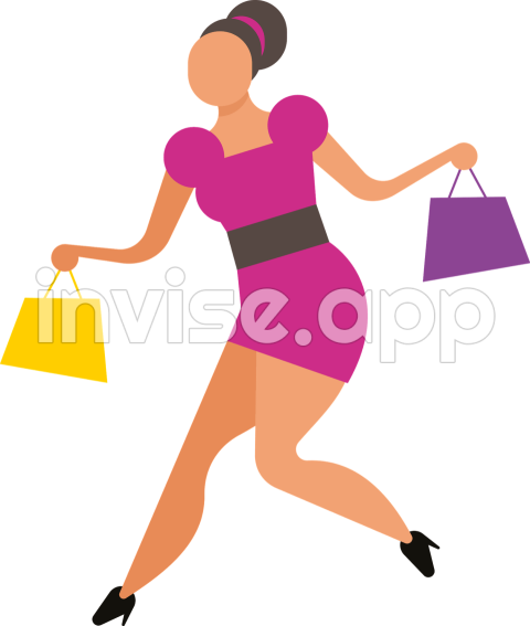 Woman Shopping Clipart - Shopping Clipart