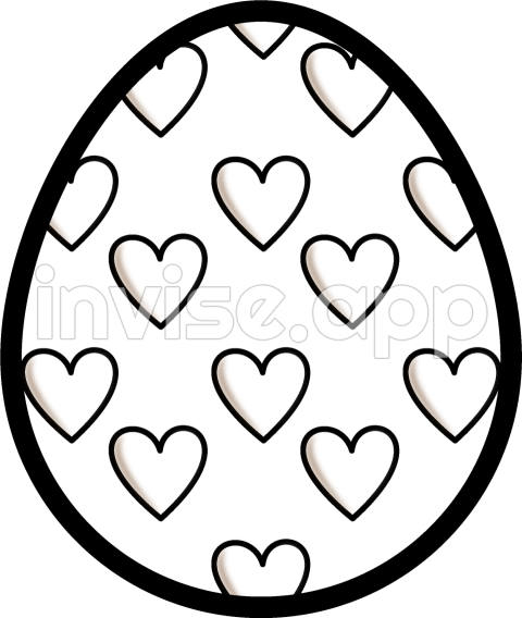 Easter Egg Black And White - Easter Clipart Contains 34 High Quality 300Dpi Easter Egg Black