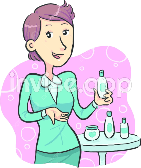 Promo Girl - Sales Promotion Girl Vector Clipart