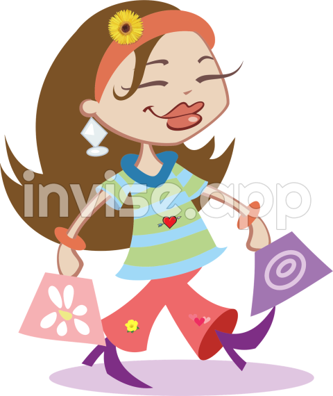 Free Shopping Girl Cliparts, Download Free Shopping Girl Cliparts - Shopping Bag Vector Art