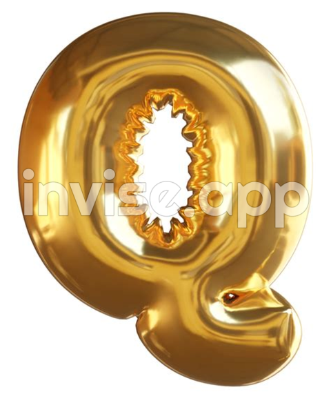 Golden Balloon Alphabet Q 33127458 - Q -Tip Crafts