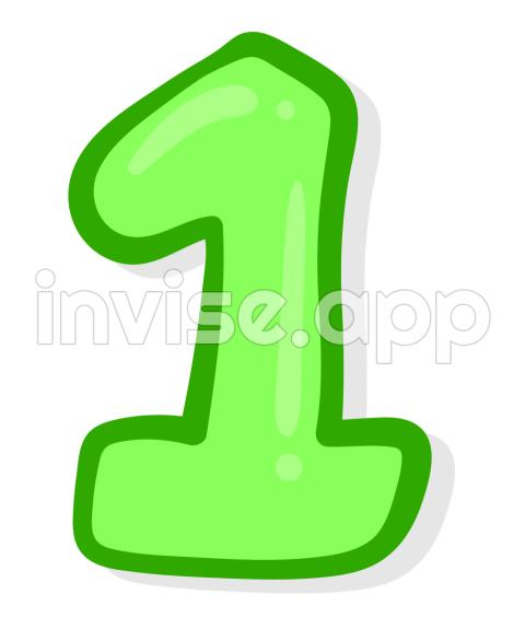 Number 1 Transparent Imagesee - Green Number 0