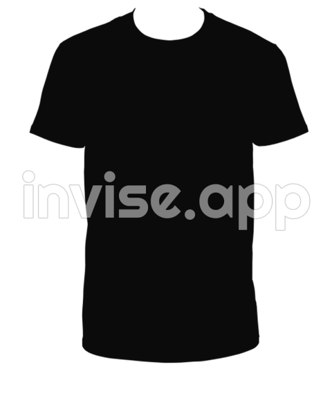 Black T Shirt Transparent Hq Download Freeimg - Plain Black T-Shirt Front