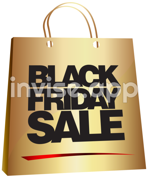 Gold Bag Black Friday Sale Image Clipart Gallery Yopriceville - Blaakcground Black With Stars Gold For Black Friday